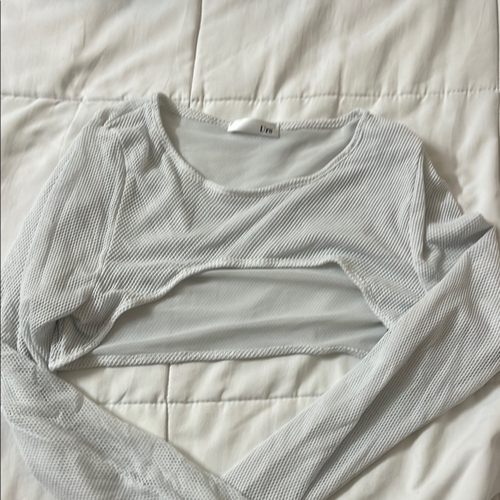 white fish net shrug